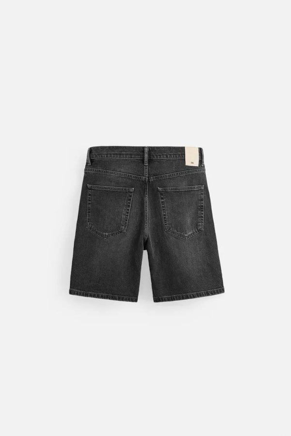REGULAR FIT DENIM BERMUDA SHORTS
