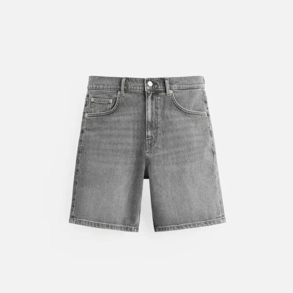 REGULAR FIT DENIM BERMUDA SHORTS