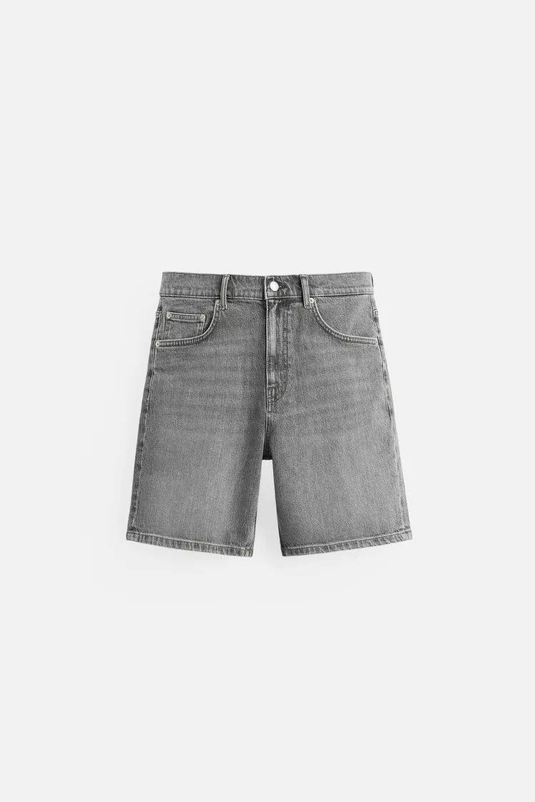 REGULAR FIT DENIM BERMUDA SHORTS