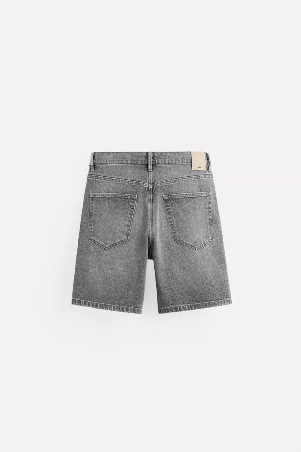 REGULAR FIT DENIM BERMUDA SHORTS