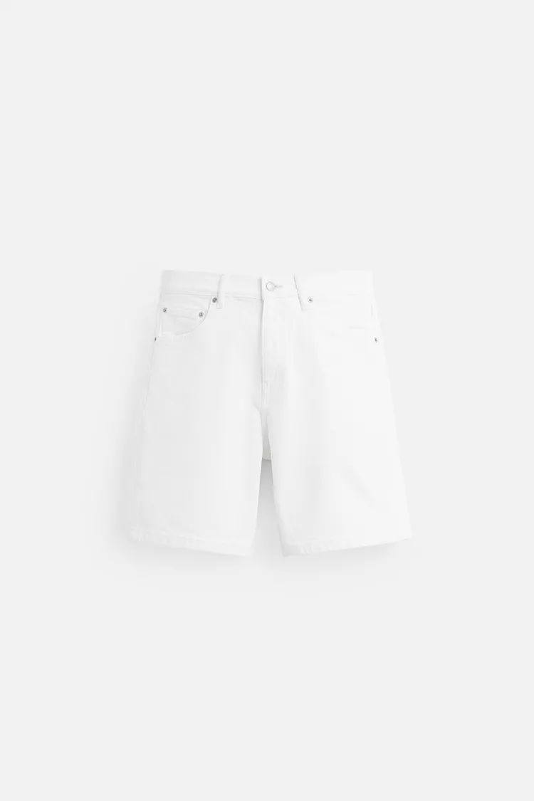 REGULAR FIT DENIM BERMUDA SHORTS