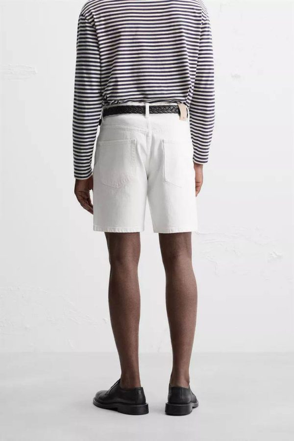 REGULAR FIT DENIM BERMUDA SHORTS