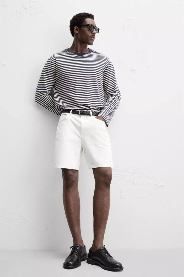 REGULAR FIT DENIM BERMUDA SHORTS
