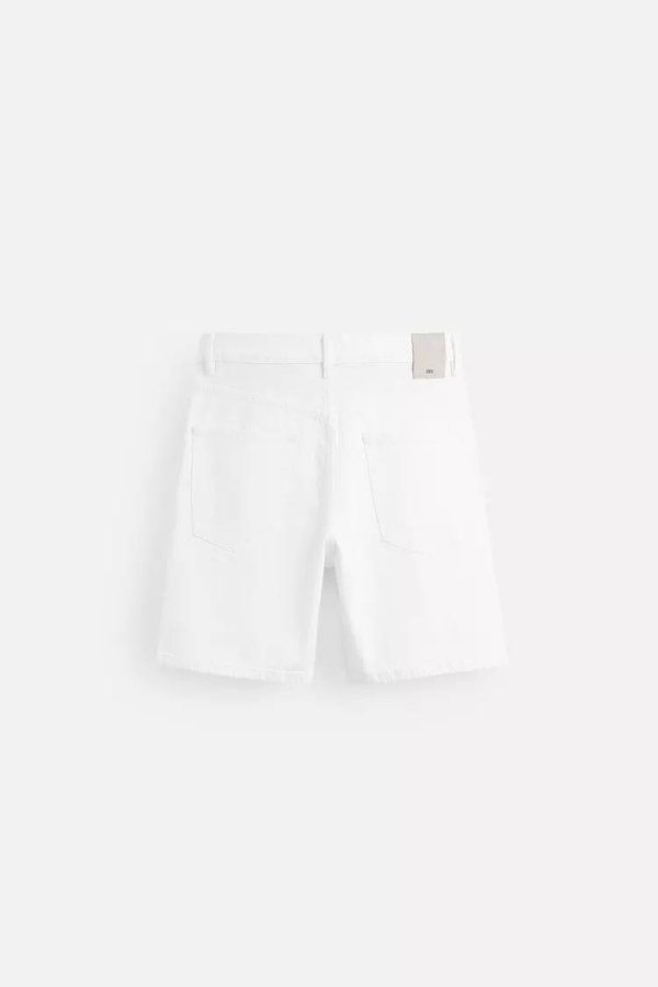 REGULAR FIT DENIM BERMUDA SHORTS