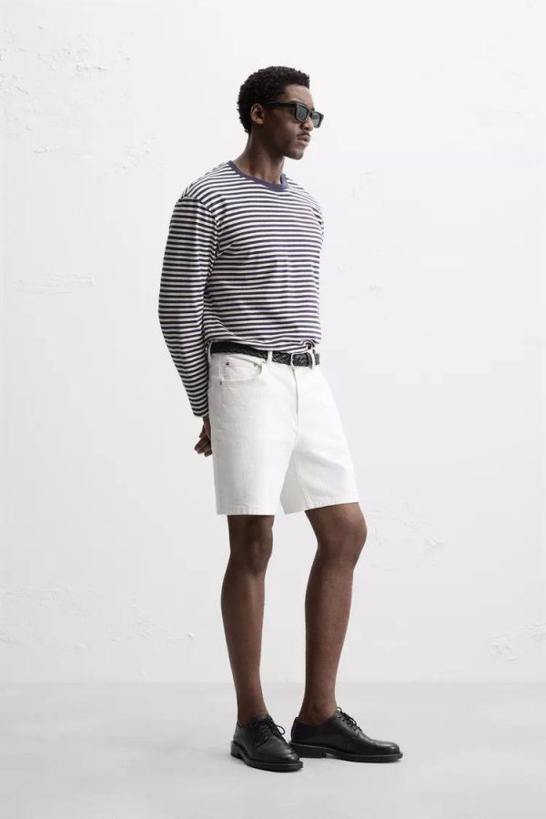 REGULAR FIT DENIM BERMUDA SHORTS