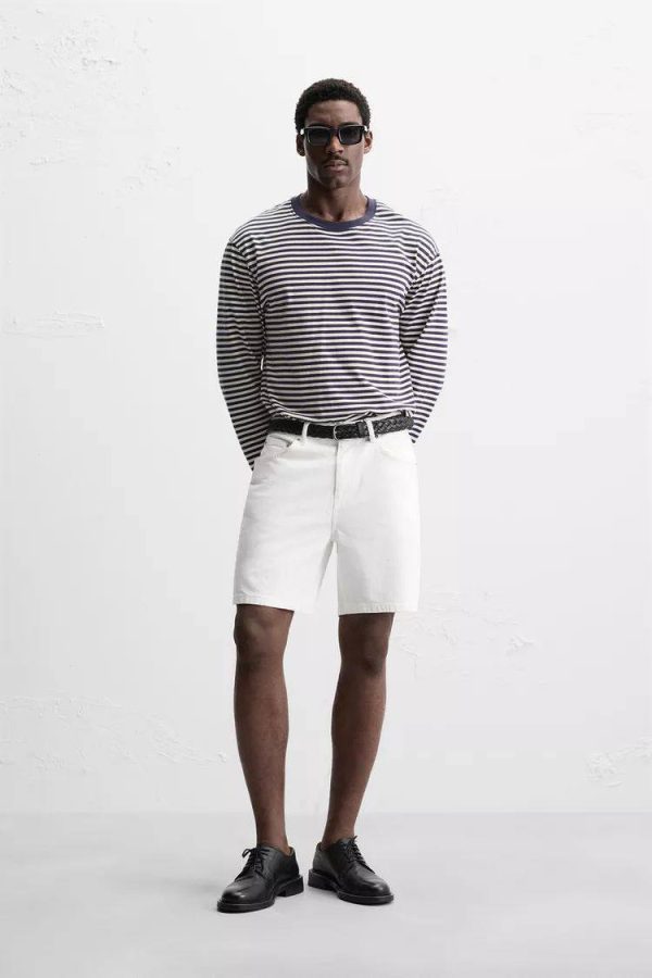 REGULAR FIT DENIM BERMUDA SHORTS
