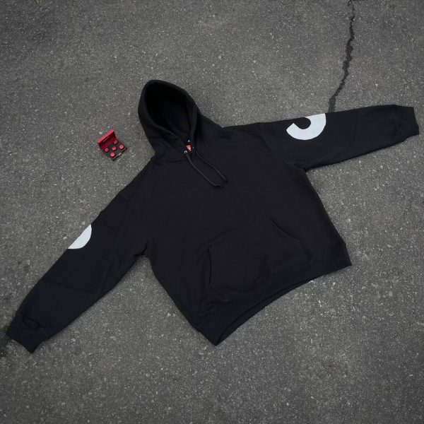 THE SUPREME BIG LOGO JACQUARD HOODED SWEATSHIRT