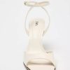 PATENT- FINISH HIGH-HEEL SANDALS