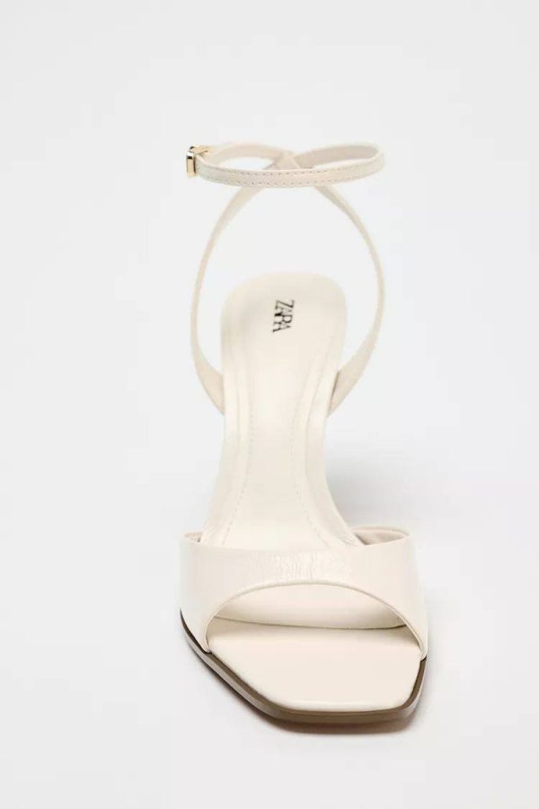 PATENT- FINISH HIGH-HEEL SANDALS