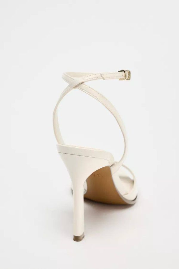 PATENT- FINISH HIGH-HEEL SANDALS