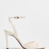 PATENT- FINISH HIGH-HEEL SANDALS