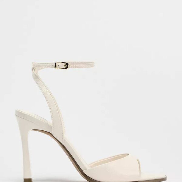 PATENT- FINISH HIGH-HEEL SANDALS