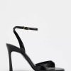 PATENT- FINISH HIGH-HEEL SANDALS