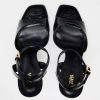 PATENT- FINISH HIGH-HEEL SANDALS
