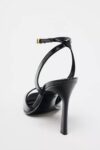 PATENT- FINISH HIGH-HEEL SANDALS