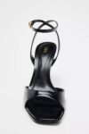 PATENT- FINISH HIGH-HEEL SANDALS