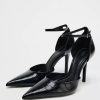 HEELED SHOE WITH ANKLE STRAP
