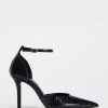 HEELED SHOE WITH ANKLE STRAP