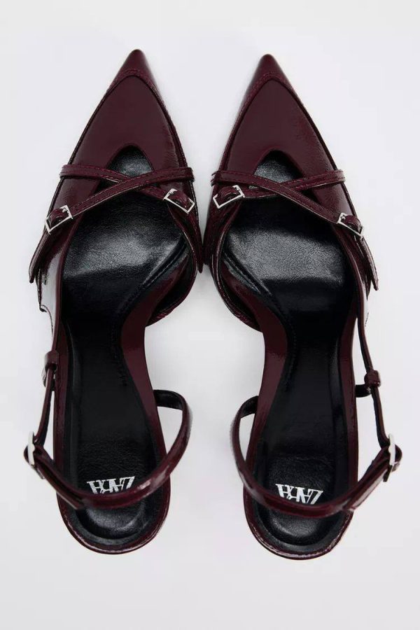 BUCKLED STRAPPY HEELS