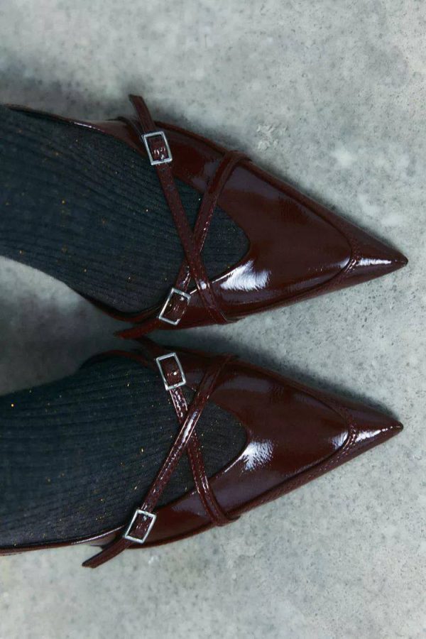 BUCKLED STRAPPY HEELS