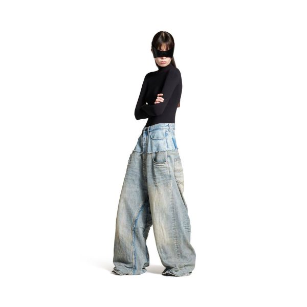 Cut-up Baggy Jeans