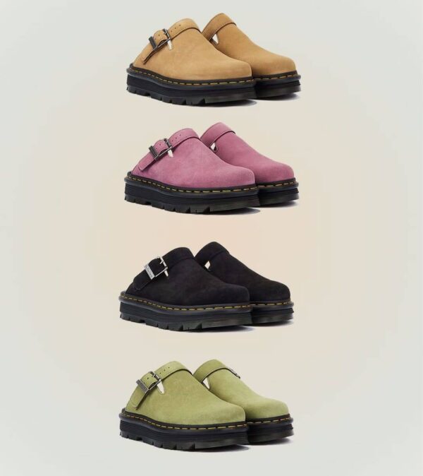 THE Dr Martens  Zebzag Suede Casual Slingback platform