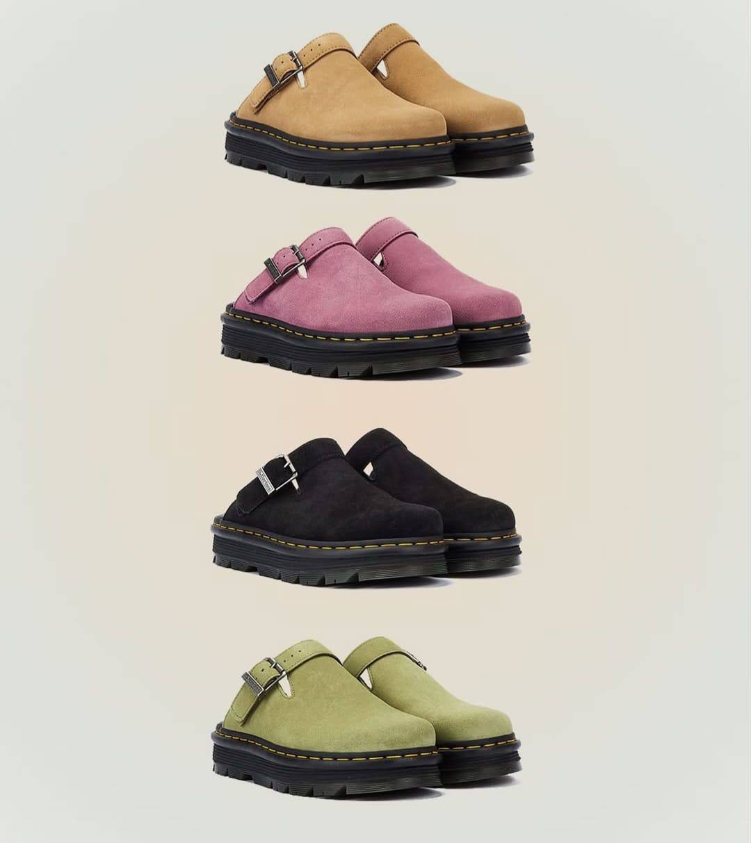 THE Dr Martens  Zebzag Suede Casual Slingback platform