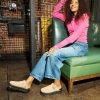 THE Dr Martens  Zebzag Suede Casual Slingback platform