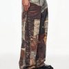 3D Patch Distressed Baggy  Jeans
