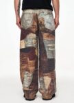 3D Patch Distressed Baggy  Jeans