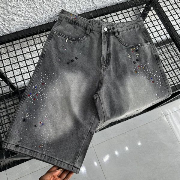 BLACK OF EXIT RHINESTONE DENIM