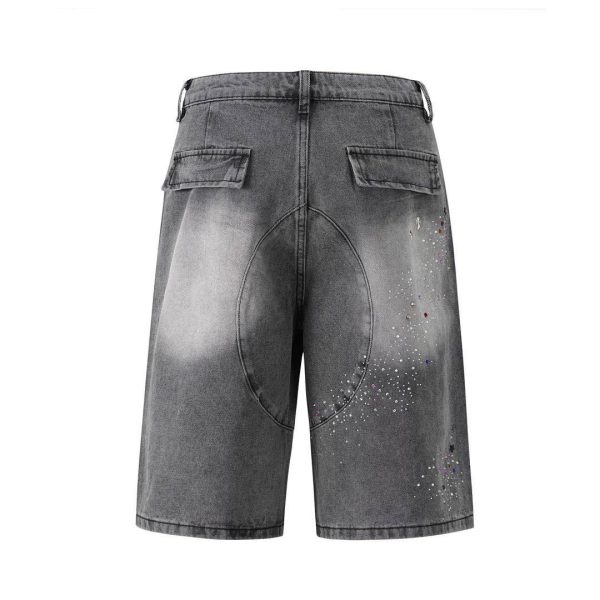 BLACK OF EXIT RHINESTONE DENIM