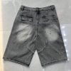 BLACK OF EXIT RHINESTONE DENIM