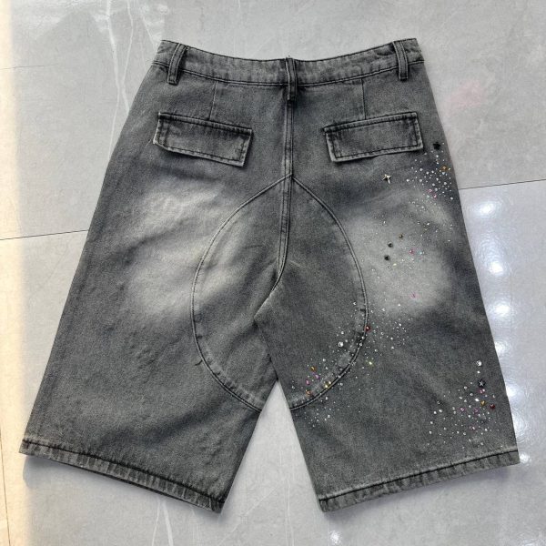 BLACK OF EXIT RHINESTONE DENIM
