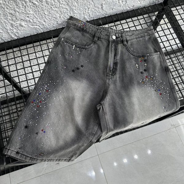 BLACK OF EXIT RHINESTONE DENIM