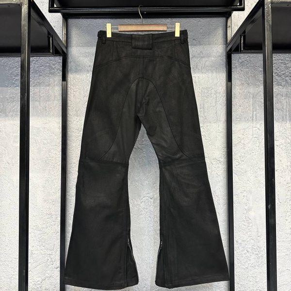 Project G/R Coated Biker Armoured Flare Pants