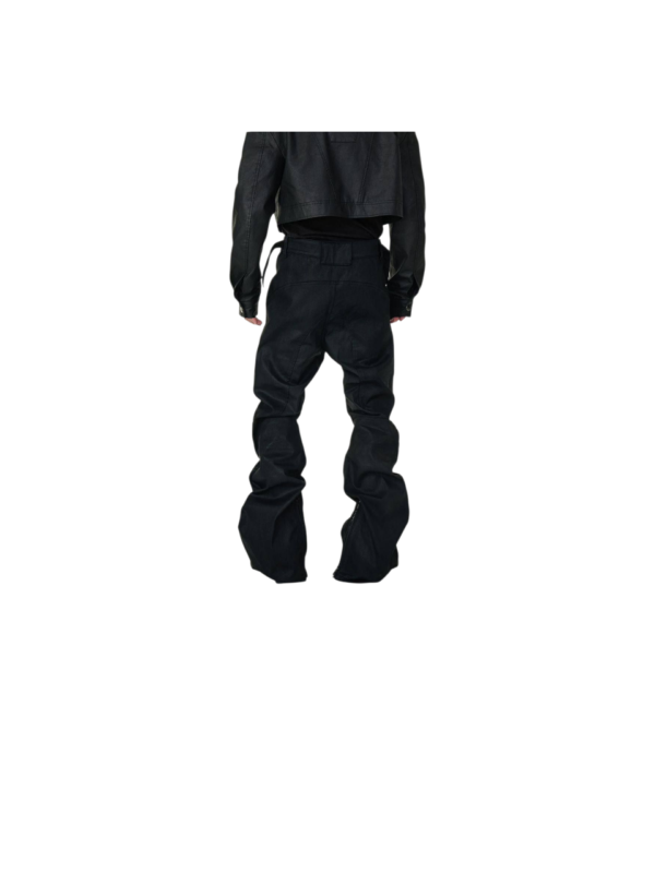 Project G/R Coated Biker Armoured Flare Pants