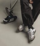 THE ADIDAS SAMBA OG IN CLOUD WHITE AND BLACK TAN
