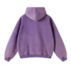 Vintage-Wash Zip PURPLE Hoodie