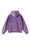 Vintage-Wash Zip PURPLE Hoodie