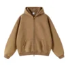 Vintage-Wash desert brown Zip Hoodie