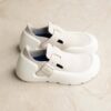 THE  BIRKENSTOCK REYKJAVIK NUBUCK LEATHER IN ANTIQUE  WHITE  AND PREMIUM  FINISH