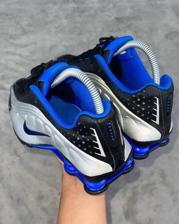 NIKE SHOX R4 RACER SILVER BLUE