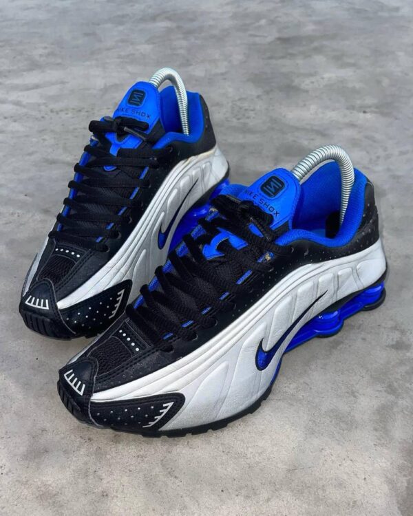 NIKE SHOX R4 RACER SILVER BLUE