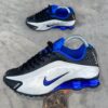 NIKE SHOX R4 RACER SILVER BLUE