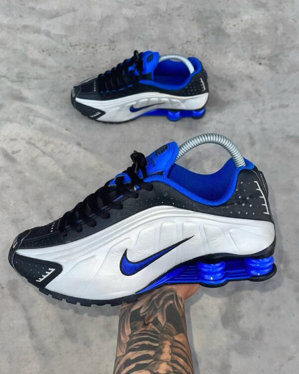 NIKE SHOX R4 RACER SILVER BLUE