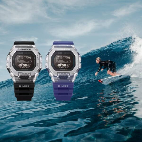 G-SHOCK GBX-100S-2 G-LIDE Surf Watch – Bio Resin, Tide Graph, Bluetooth