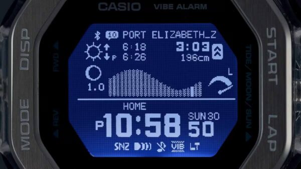 G-SHOCK GBX-100S-2 G-LIDE Surf Watch – Bio Resin, Tide Graph, Bluetooth