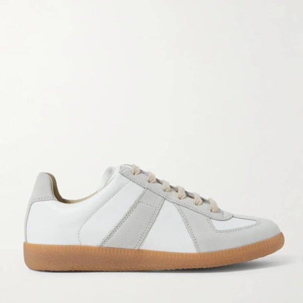Maison Margiela Replica Leather & Suede Low Top Sneakers