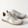 Maison Margiela Replica Leather & Suede Low Top Sneakers